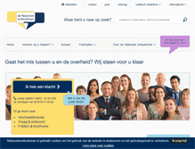 Tablet Screenshot of nationaleombudsman.nl